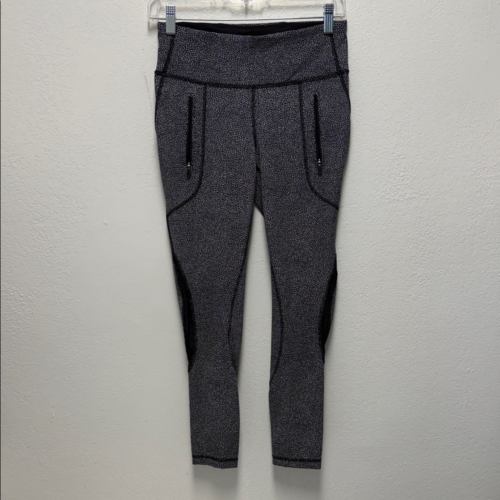 lululemon athletica Black & White Speckled High-Rise Leggings